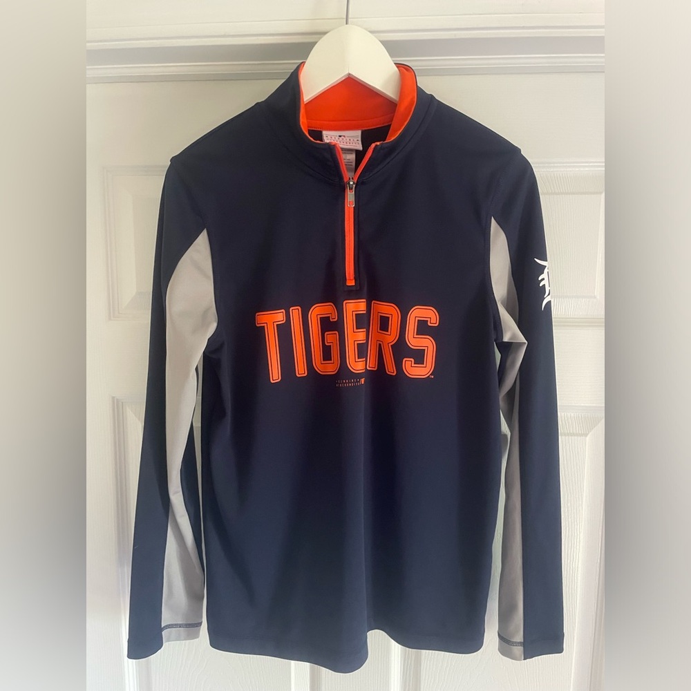 Girls Detroit Tigers quarter zip pullover size large 14/16
